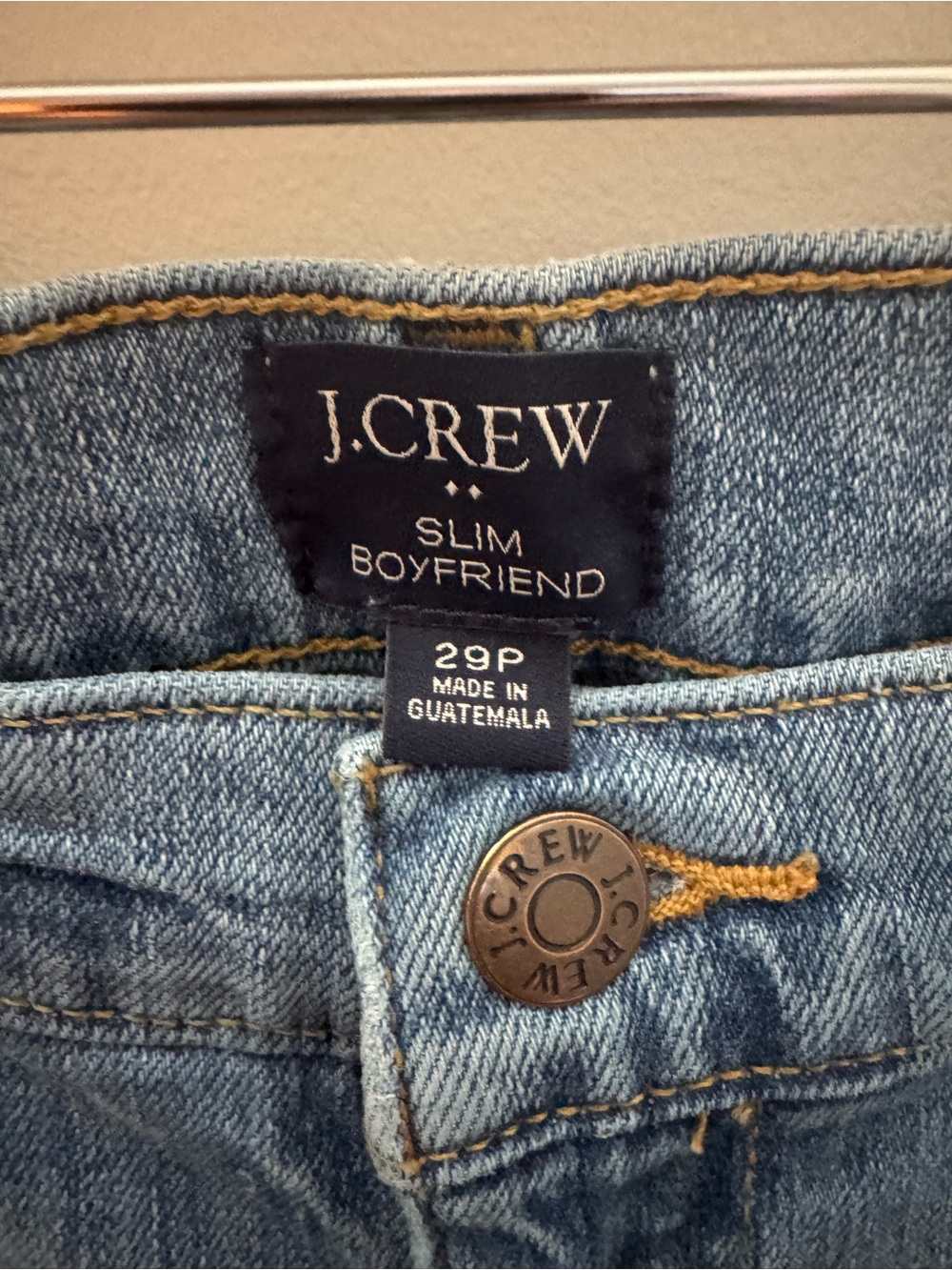 J. Crew Slim Boyfriend Jeans in light blue wash